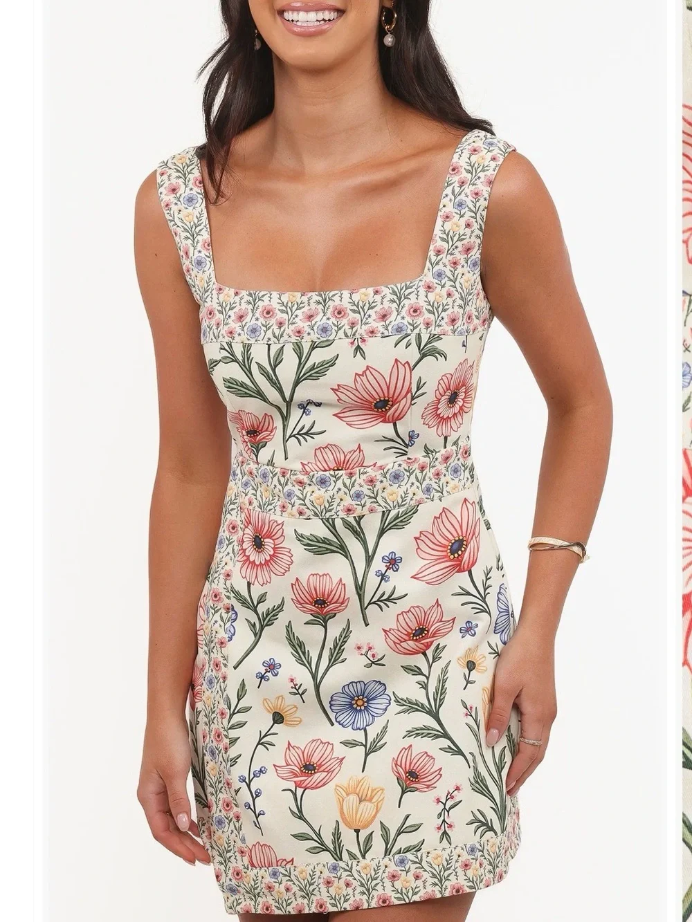 Petal + Pup Rinna Floral Cotton Minidress